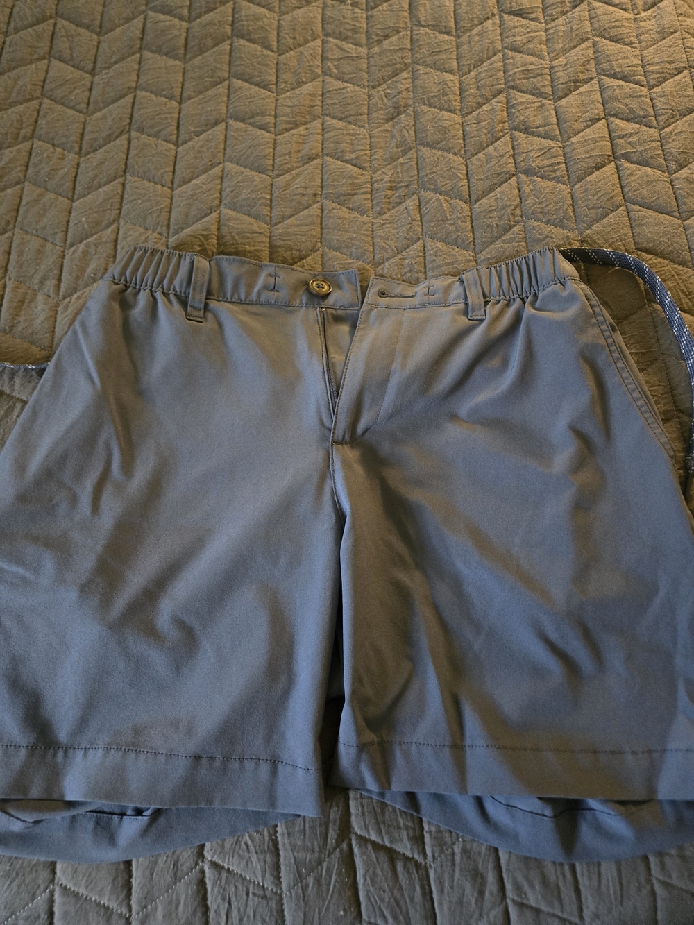 chubbies Slate Blue Hybrid Shorts